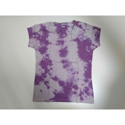 T-Shirt 40x57 Violett/Weiss