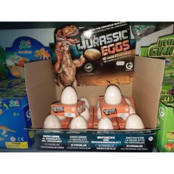 Jurassic Eggs/Eier zum Aufklopfen mit Dino